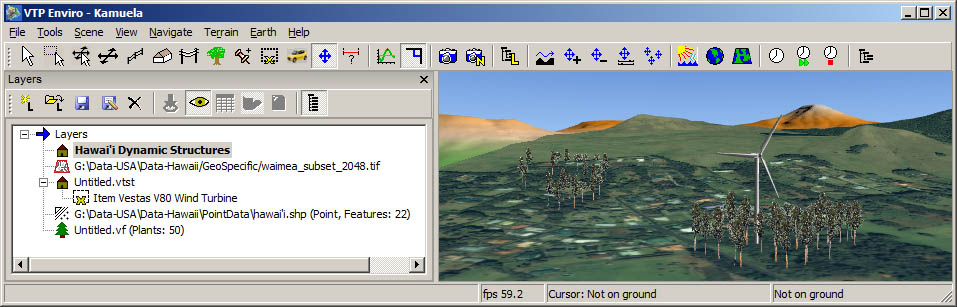 terrain view dialog